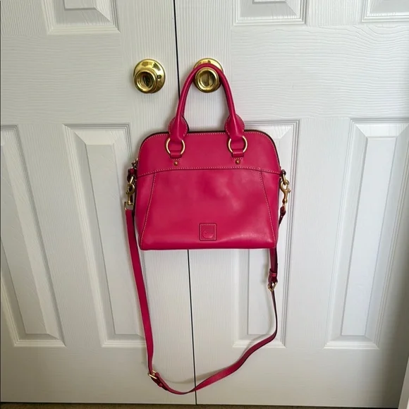 Dooney & Bourke Florentine Pink Crossbody Bag with Adjustable Strap - Picture 1 of 7